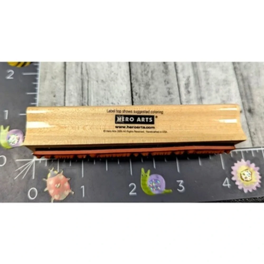 Hero Arts Wavy Gratitude F3586 Thanks Rubber Stamp Wood #A81